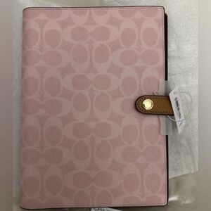 Coach Outlet Powder Pink Notebook,New!